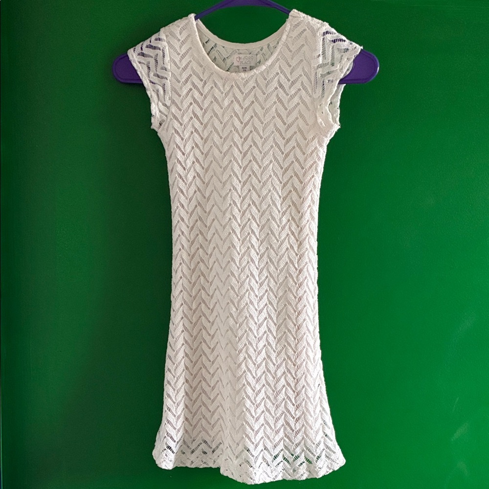 Children’s Place Girl’s M 7/8 White Lace Dress